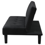 Stanford Black Multipurpose Upholstered Tufted Convertible Sofa Bed from Coaster - Luna Furniture