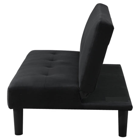 Stanford Black Multipurpose Upholstered Tufted Convertible Sofa Bed from Coaster - Luna Furniture