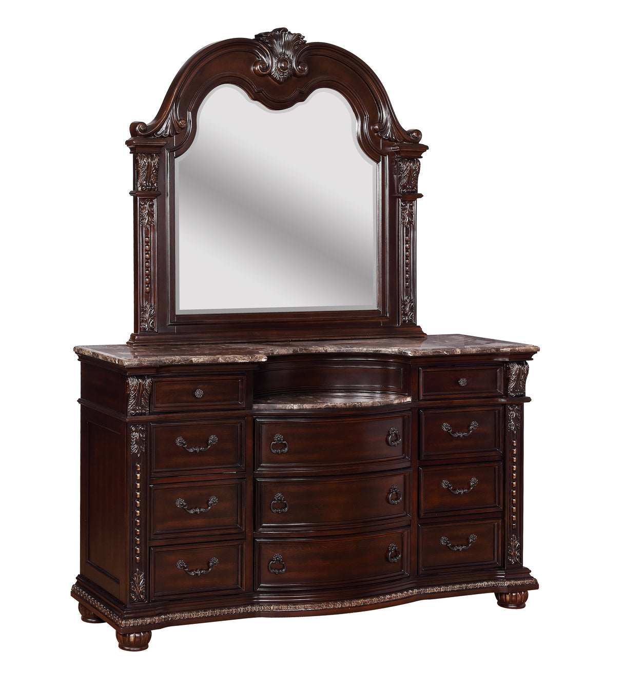 Stanley Cherry Brown Dresser - Luna Furniture Stanley Cherry Brown Dresser - Luna Furniture