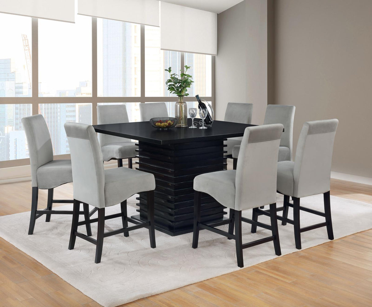 Stanton Black and Gray 5-Piece Dining Set from Coaster - Luna Furniture