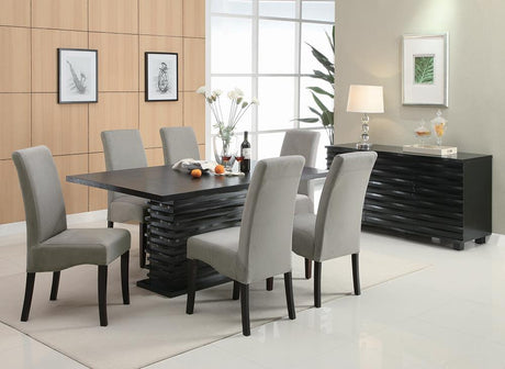 Stanton Black and Gray 5-Piece Rectangular Dining Set from Coaster - Luna Furniture