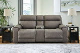 Starbot Fossil 3-Piece Power Reclining Sectional Loveseat with Console from Ashley - Luna Furniture