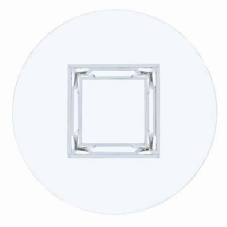 Starlight Chrome Dining Table Base from Coaster - Luna Furniture