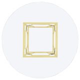 Starlight Clear and Brass Round Glass Top Dining Table from Coaster - Luna Furniture