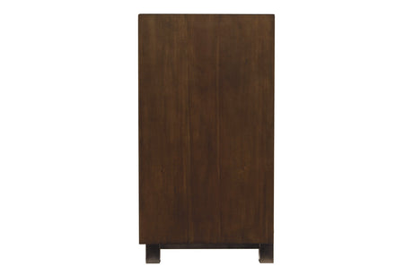 Starmore Brown 70" TV Stand with Electric Fireplace from Ashley - Luna Furniture