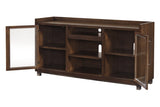 Starmore Brown 70" TV Stand with Electric Fireplace from Ashley - Luna Furniture