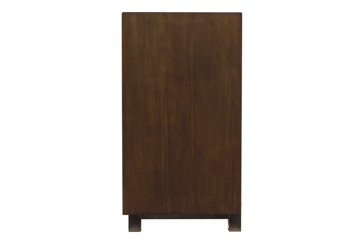 Starmore Brown 70" TV Stand with Electric Fireplace from Ashley - Luna Furniture