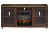 Starmore Brown 70" TV Stand with Electric Fireplace from Ashley - Luna Furniture
