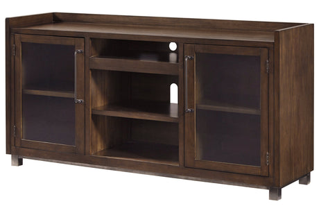 Starmore Brown/Gunmetal 3-Piece Entertainment Center from Ashley - Luna Furniture