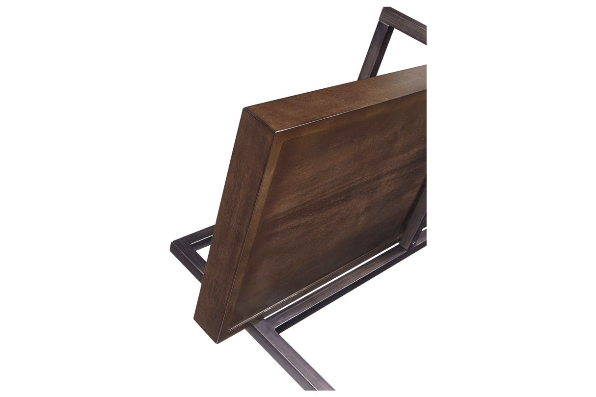 Starmore Brown/Gunmetal 3-Piece Entertainment Center from Ashley - Luna Furniture