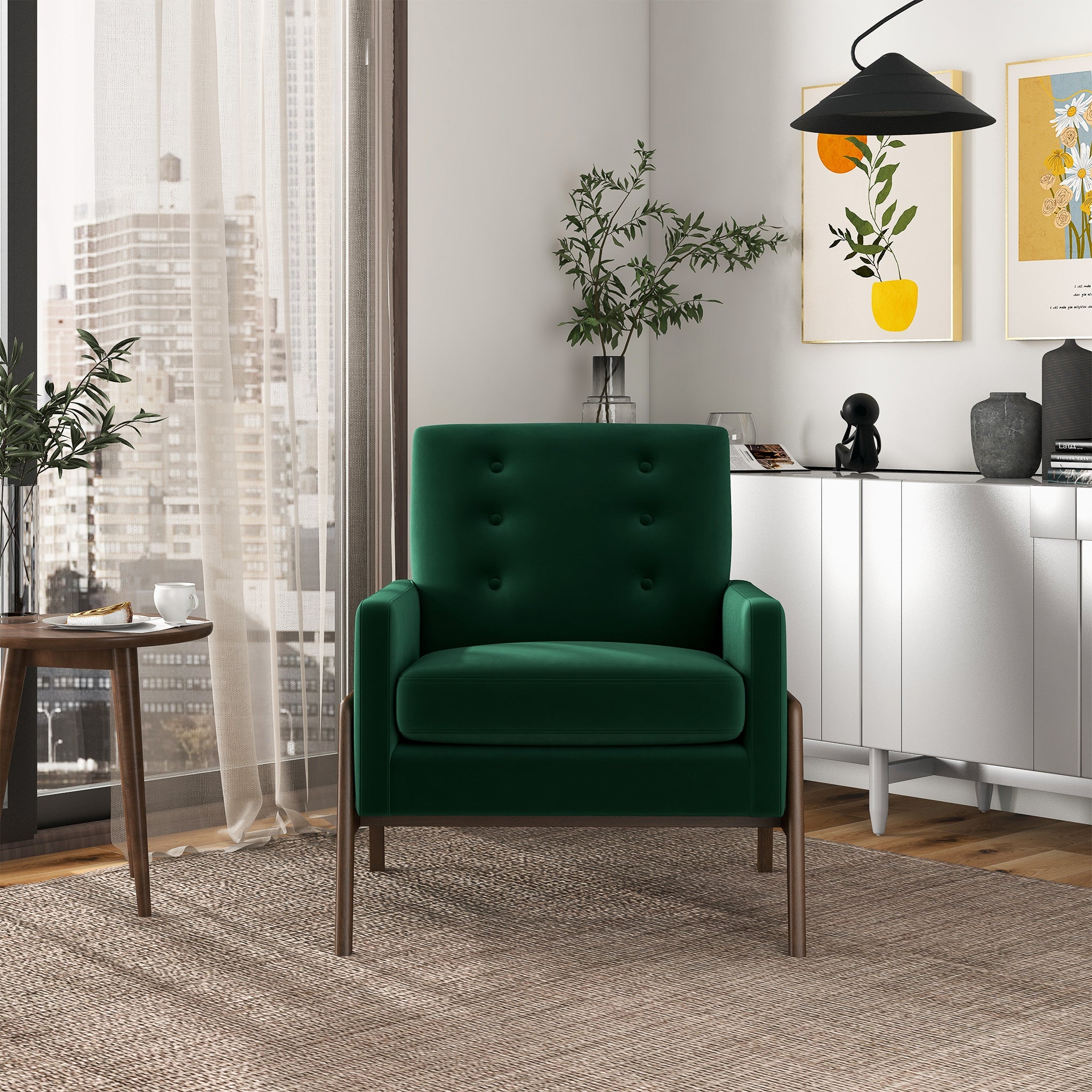 Ashcroft Furniture Cole Accent Lounge Chair - Thumbnail 2