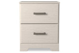 Stelsie White Nightstand from Ashley - Luna Furniture