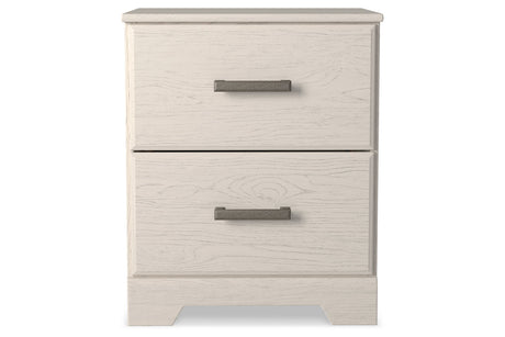 Stelsie White Nightstand from Ashley - Luna Furniture