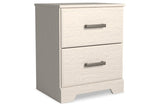 Stelsie White Nightstand from Ashley - Luna Furniture