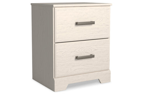 Stelsie White Nightstand from Ashley - Luna Furniture