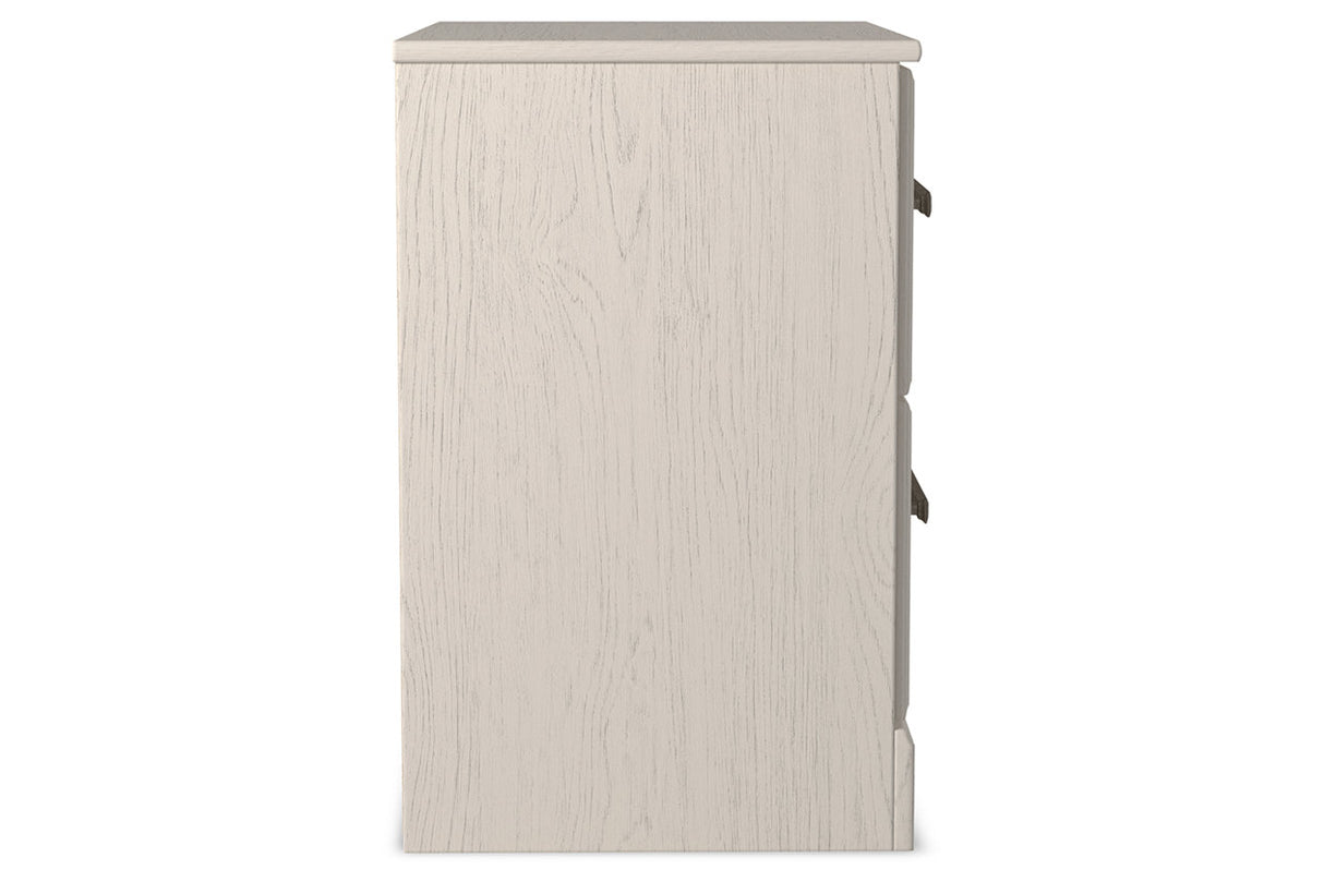Stelsie White Nightstand from Ashley - Luna Furniture