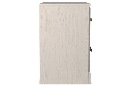 Stelsie White Nightstand from Ashley - Luna Furniture