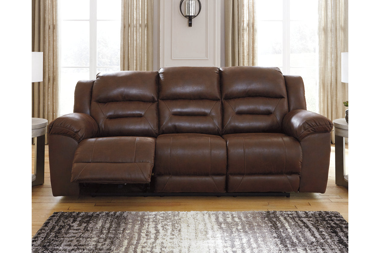 SLOW Rubono ダークブラウン Stoneland Chocolate Power Reclining Sofa – Luna Furniture