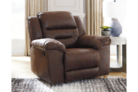 Stoneland Chocolate Recliner from Ashley - Luna Furniture