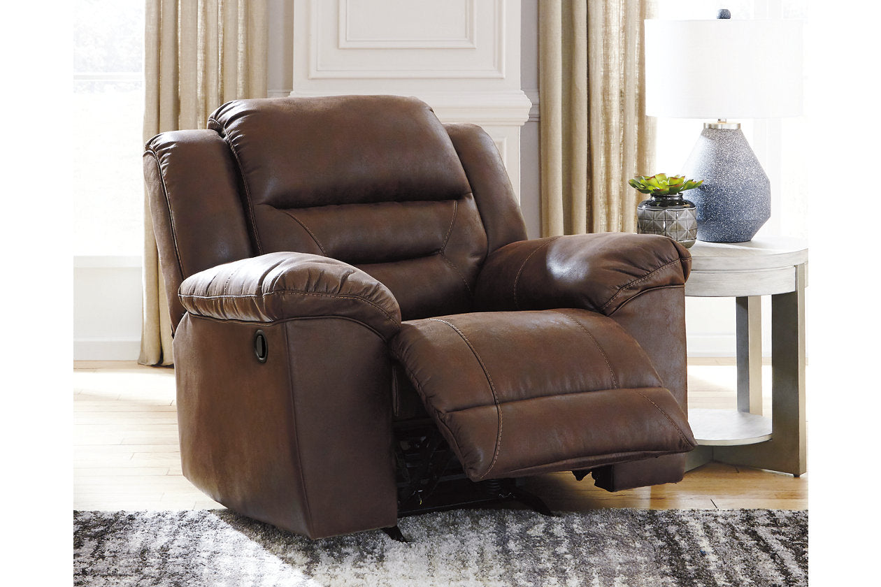 Ashley Stoneland Chocolate Recliner – Luna Furniture