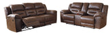Stoneland Chocolate Reclining Living Room Set from Ashley - Luna Furniture