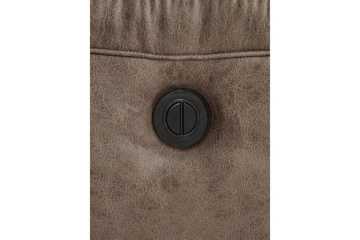 Stoneland Fossil Power Recliner from Ashley - Luna Furniture