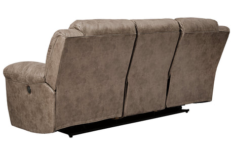 Stoneland Fossil Power Reclining Sofa from Ashley - Luna Furniture