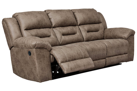 Stoneland Fossil Reclining Sofa from Ashley - Luna Furniture