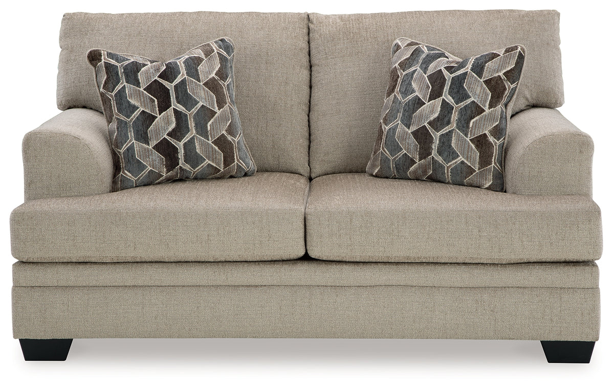 5950435 Ashley Stonemeade Taupe Loveseat - Luna Furniture