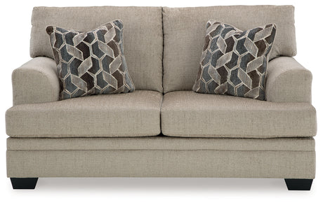 Stonemeade Taupe Loveseat from Ashley - Luna Furniture