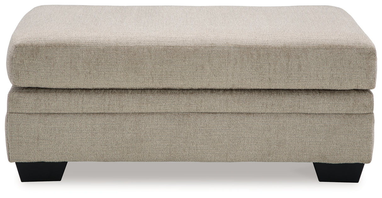 Stonemeade Taupe Ottoman from Ashley - Luna Furniture