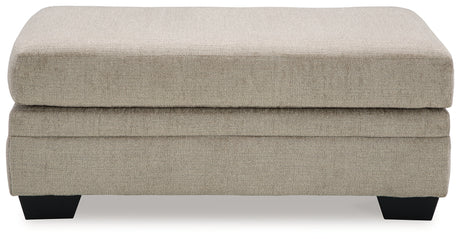 Stonemeade Taupe Ottoman from Ashley - Luna Furniture