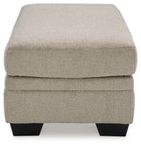 Stonemeade Taupe Ottoman from Ashley - Luna Furniture