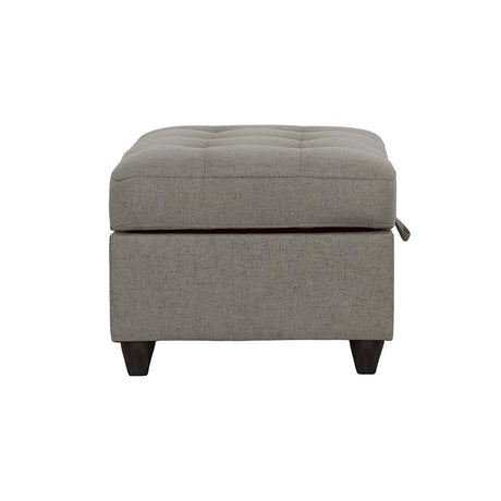 Stonenesse Gray Tufted Storage Ottoman from Coaster - Luna Furniture