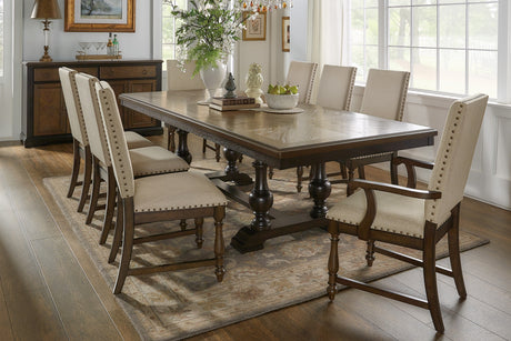 Stonington Brown Extendable Dining Set from Homelegance - Luna Furniture