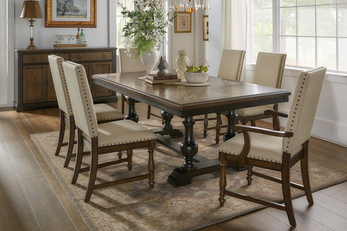 Stonington Brown Extendable Dining Set from Homelegance - Luna Furniture