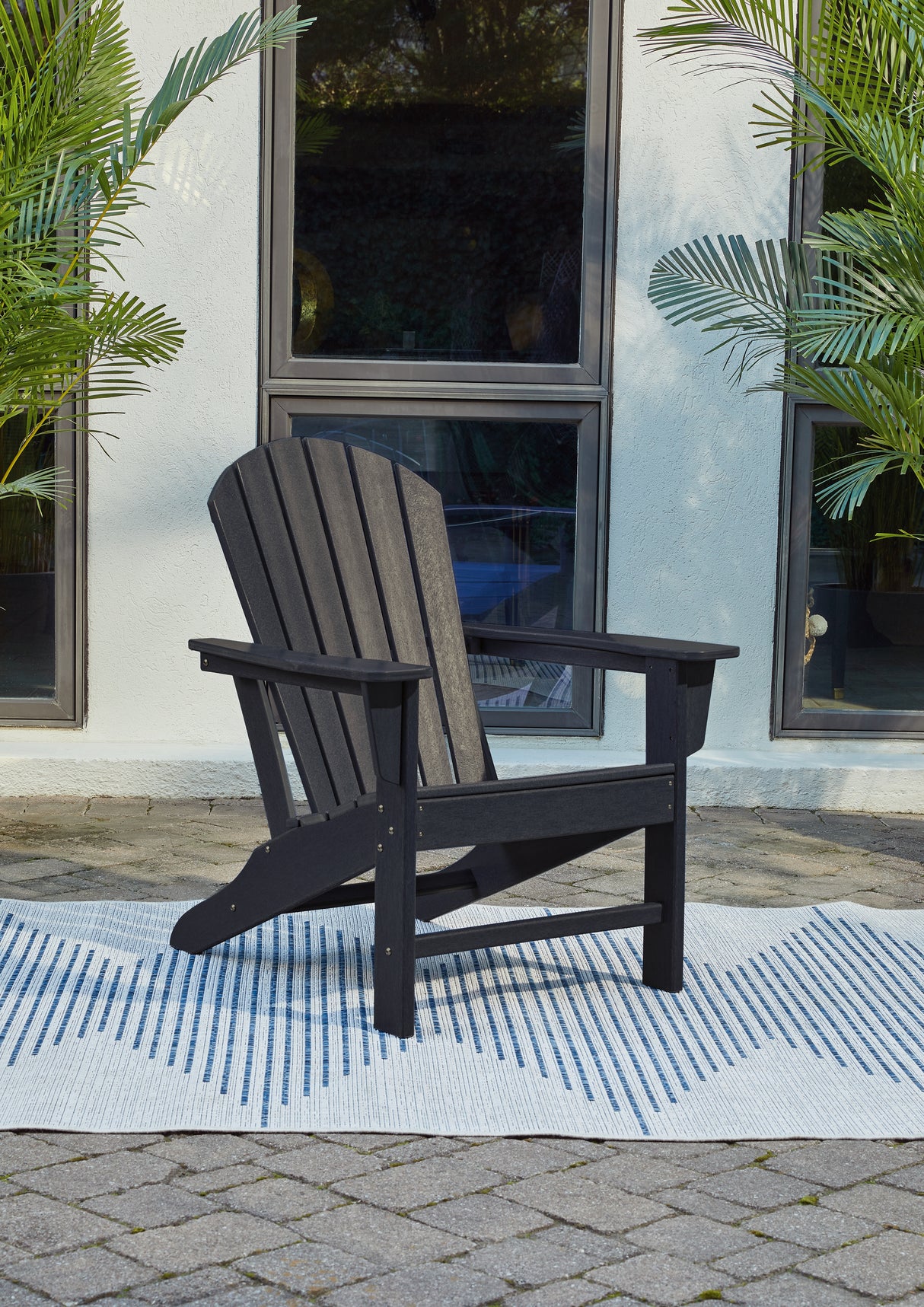 Sundown Treasure Black Adirondack Chair from Ashley Furniture - Luna Furniture