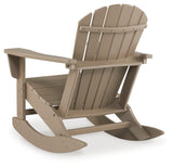 Sundown Treasure Driftwood Outdoor Rocking Chair from Ashley - Luna Furniture