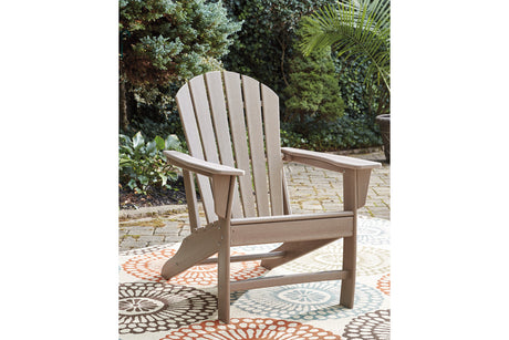 Sundown Treasure Grayish Brown Adirondack Chair from Ashley - Luna Furniture