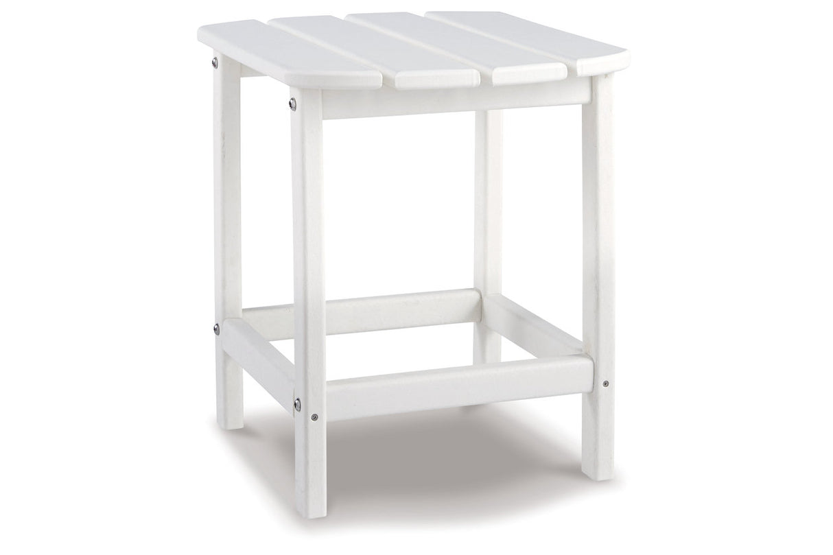 Sundown Treasure White End Table from Ashley - Luna Furniture