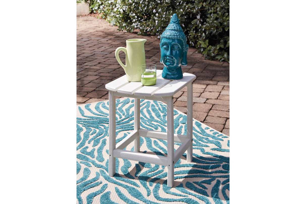 Sundown Treasure White End Table from Ashley - Luna Furniture
