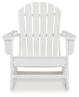 Sundown Treasure White Outdoor Rocking Chair from Ashley - Luna Furniture