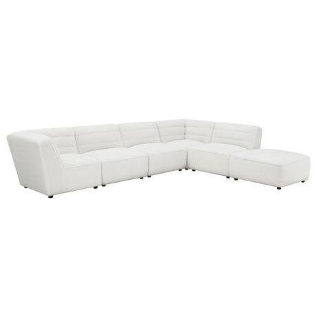 Sunny Natural Upholstered 6-Piece Sectional from Coaster - Luna Furniture