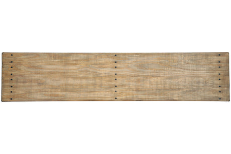 Susandeer Brown Sofa/Console Table from Ashley - Luna Furniture