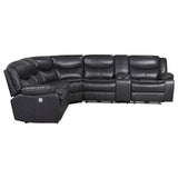 Sycamore 3-Piece Dark Gray Power Reclining Sectional from Coaster - Luna Furniture