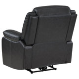 Sycamore Dark Gray Upholstered Power Recliner Chair from Coaster - Luna Furniture