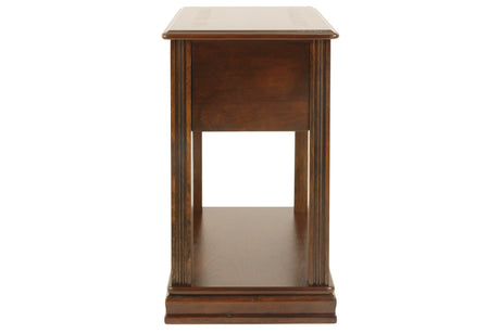 Breegin Brown Chairside End Table from Ashley - Luna Furniture