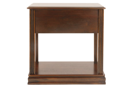 Breegin Brown Chairside End Table from Ashley - Luna Furniture