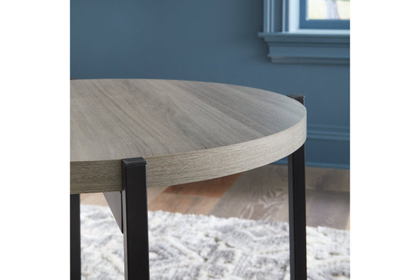 Nevilyn Gray/Black Table, Set of 3