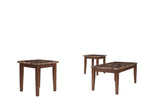 Theo Warm Brown Table, Set of 3 -  - Luna Furniture